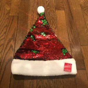 Sequin Santa Christmas Hat